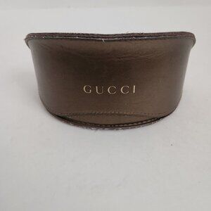 GUCCI | curved sunglasses case brown